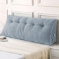 Sasttie Headboard Pillow Queen, Triangular Wedge Pillow Headboard, Wedge Headboard Pillow for Bed Sofa, Daybed Pillows for Sitting up, Reading or Working with Removable Cover, Greyish Blue