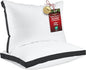 Utopia Bedding Bed Pillows for Sleeping Queen Size (Black), Set of 2, Soft & Fluffy Pillow with Down Alternative Filling, Cooling, Hotel Quality, Gusseted Pillow for Back, Stomach or Side Sleepers