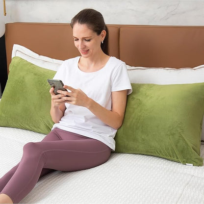 Body Pillow, Memory Foam Body Pillows for Adults Sleeping, Long Pillow for Bed, Big Large Firm Full Body Pillow for Side Sleeper, 20x54 Inch, Sage Green