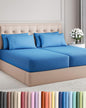 Split King 7 Piece Sheet Set - Comfy Breathable & Cooling - Soft Hotel Luxury Bedding Set with 8-16 Inch Deep Pockets - 1 Flat & 2 Fitted Sheet & 4 Pillowcases - Wrinkle Free & Easy Care - Royal Blue