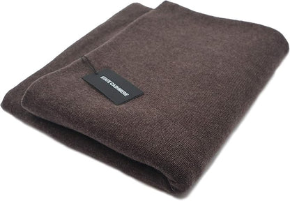 State Cashmere Reversible Throw Blanket - Ultra Soft Accent Blanket for Couch, Sofa & Bed Made with 100% Inner Mongolian Cashmere - Crafted Home Accessories - (Black Coffee/Winter Twig, 60"x50")