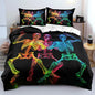 Halloween Bed Duvet Cover Sets King Set with 2 Pillowcases for Kids Girls Teens Adult Bedroom Decor