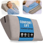 sokoro Bed Wedge Pillow for Sleep Apnea, GERD Acid Reflux Snoring Relief, Pregnancy Side Sleeper Pillow for Adults Seniors Neck Pain Back Sleeping, Leg Elevation Pillows for After Surgery Gifts, Beige