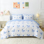 Wajade 7 Piece Blue Bow Comforter Set for Girls Kids Full Size Bedding Set with Sheet and 2 Pillowcases 2 Pillow Shams Cute Girls Bed in a Bag as Birthday Choice
