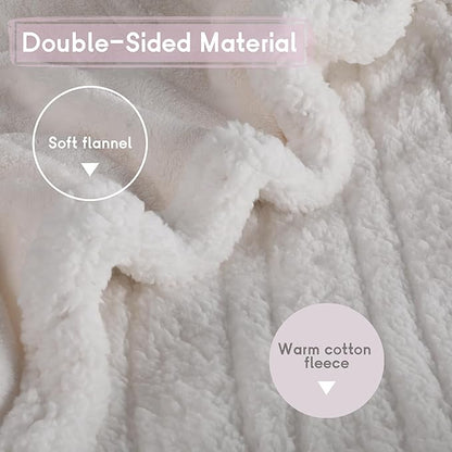 Heated Blanket Electric Blanket Full Size 72''x84'', Soft Flannel Heating Blanket with 1-10 Hour Auto Off - 6 Heat Settings - Machine Washable - White