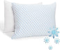 XWZO Cooling Pillow 2 Pack King Size Pillows Set of 2, Shredded Memory Foam Pillows Adjustable Gel Bed Pillows for Side Back Stomach Sleepers with Washable Removable Cover