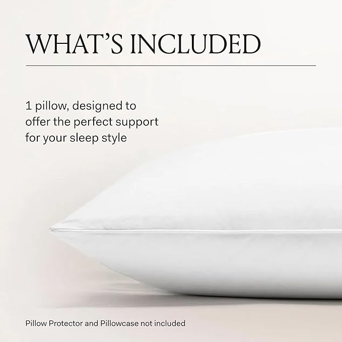 BOLL & BRANCH Down Chamber Pillow - Soft, King - Naturally Cooling Shell - Premium Comfort, Superior Support - Cruelty-Free IDS Certified Down