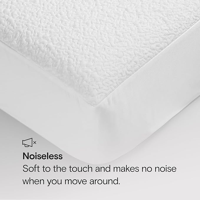 SIJO Mattress Protector, 100% Waterproof, Cooling, Ultra Soft, Noiseless, 16 inch Deep Pocket, Best Overall Mattress Protector Award Winner by Apartment Therapy (Twin)