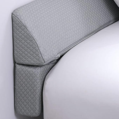MABOZOO Pillow Wedge for Headboard Gap,Light Grey Bed Wedge Gap Filler King Size,Foldable Bed Wedge Pillow for Headboard, Foam Mattress Gap Filler,76"x6"x6"