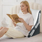 Wedge Pillow, 9&12" Adjustable Bed Wedge Pillow for Sleeping, Ergonomically Triangle Pillow for Back Pain Relief, Memory Foam Pillow Wedge for Post Surgery, Acid Reflux and Snoring, White/Grey