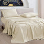 URBANHUT 1000 Thread Count Egyptian Cotton Twin Sheets, Long Staple Soft & Breathable, 3 Pc Bed Sheet Sets, Luxury Hotel Sateen Sheets Fits 16" Deep Pocket - Ivory