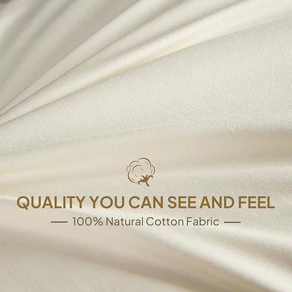 Goose Down Body Pillows for Adults, Large Body Pillow for Side Sleeper, Hugging Feather Body Pillow Insert, Cooling Full Length Long Pillow for Bed with 100% Organic Cotton Shell, (Beige 20"x72")