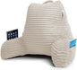Nestl Reading Pillow with Shredded Memory Foam, Luxe Cut Plush Back Pillow for Sitting Up in Bed, Back and Arms Adjustable Support for Adult & Teens, Backrest Pillows with Washable Cover Linen
