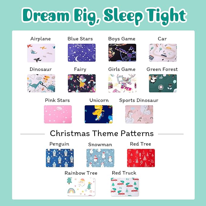 JSD Penguin Snowflakes Kids Christmas Duvet Cover Set Twin Size, 2 Piece Xmas Comforter Cover with Pillow Sham Zipper Closure, Comforter Not Included