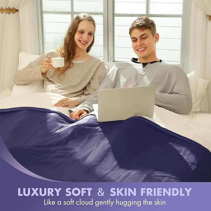 King Size Heated Blanket 100" x 90" - Soft Warm Flannel Sherpa Electric Blanket with Dual Control, 5 Heating Levels & 10 Hours Auto Off, Washable Heated Blanket with Fast Heating (Purple)