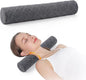 Cozyhealth 3.1" H Small Cervical Roll Pillow, Medium Soft Memory Foam Neck Round Pillow Cylinder Bolster Pillow for Sleeping, Round Neck Support for Bed, Legs, Back and Yoga (Grey, Small - 3.1" H)