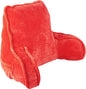 Home Soft Things Super Soft Bedrest Reading Pillow, Lounger Backrest Pillow for Sitting in Bed with Arms Pockets, 20" x 18" x 17", Fiesta