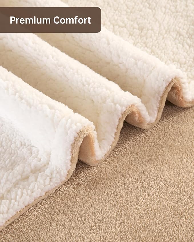 Electric Heated Blanket Twin Size, Washable Blanket Warmer for Home for Adults, Fast Heating Super Cozy Soft Flannel 62" x 84", 9 Heat Levels, 1-9H Auto-Off, ETL Certified, Camel