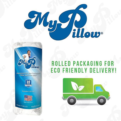MyPillow Bedding Bed Pillows for Sleeping King Size, Gusseted for Back, Stomach or Side Sleepers - My Pillow Premium Pillow [King, Least Firm]