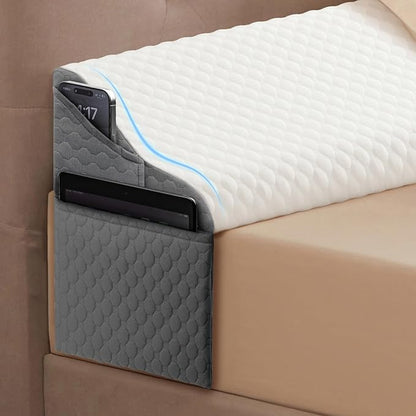 Full Size Wedge Pillow Headboard for Bed Gap Filler, Bed Wedge Pillow for Headboard Gap (0-8") Ergonomic Mattress Wedge Gap Filler for Stop Pillows, Phones & Items Falling Down(54"X10"X6")