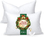 Feather Pillows King Size Set of 2 - Goose Down Hotel Bed Pillow for Sleeping, Soft 600 Thread Count Cotton Cover, Fluffy Support Surround Fill Polyester for Side, Back, Stomach Sleepers