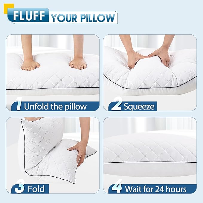 MAGIC ELEPHANT Body Pillow, Memory Foam Body Pillow for Adults, Long Pillow for Bed and Sleeping, Full Long Bed Pillow (White-Without Cover, 20x54 Inch)