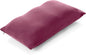Premium Microbead Bed Pillow, Small Extra Fluffy But Supportive - Ultra Comfortable Sleep with Silk Like Anti Aging Cover 85% Spandex/ 15% Nylon Breathable, Cooling Burgundy Merlot
