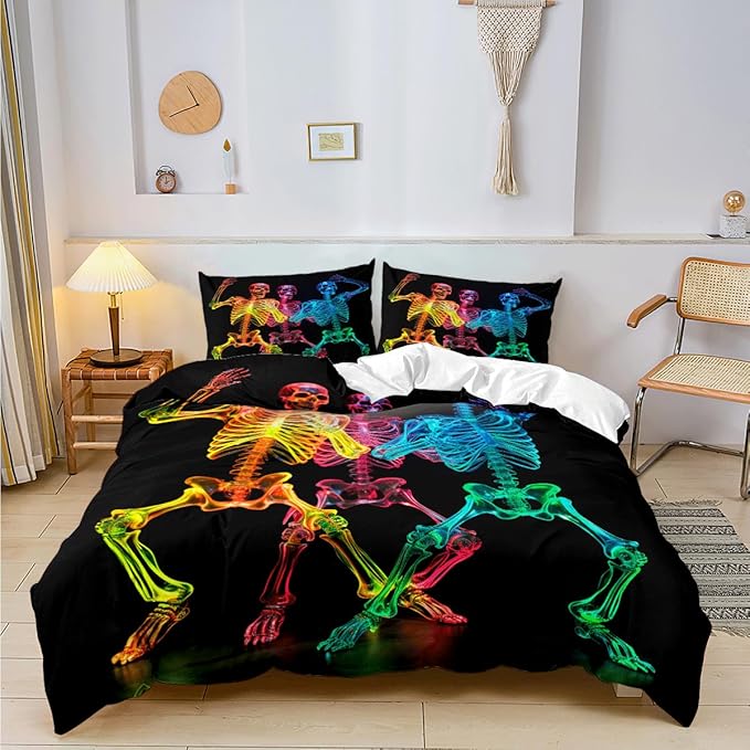 Microfiber Halloween Sheets Full Set with 2 Pillow Cases Standard Size, Fitted Flat Sheet for Kids Girls Teens Adult Bedroom Decor,Pumpkin Sheets Bed Sheets Floral Petal Country Bedding Décor