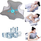 Bed Rest Reading Pillow，Chin and Back Support Pillow，Headboard Wedge Pillow，Ergonomic Memory FoamLying, Reclining, and Prone Sleepers，Sitting up Pillow，Relieve Neck/arm Pain- Grey