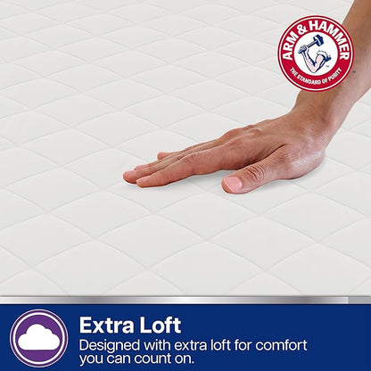 Arm & Hammer Supreme Loft Mattress Pad, Waterproof, Twin/Twin XL