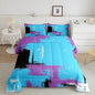 Feelyou Abstract Comforter Modern Abstract Art Comforter Set for Boys Girls Children Purple Blue Black Pattern Bedding Set Room Decor Toddler Size Duvet Set 2Pcs