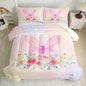 CVHOUSE Butterfly Comforter Set King for Girls Women - 3 Piece Bedding Set With 1 Comforter and 2 Pillowcases - Butterflies Bedspread, Duvet, Quilt Set