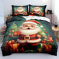 Christmas Duvet Cover Bedding Sets King Size for Kids Girls Teens, Christmas Petal Country Bedding Décor, 1 Duvet Cover and 2 Pillow Shams - 104x90 inches