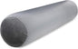Straight Body Pillow, Full Size Premium Microbead,Side Sleeping/Maternity Pregnant Women, Supportive,Fluffy, Breathable, Cooling, 85/15 Spandex/Nylon Silky Anti-Aging Cover - 48 X 8 - Dark Grey