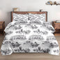 Queen Size Comforter Set with 2 Pillowcase, American Desert Cowboy Soft 3 Pcs Bedding for Kids and Adults, Vintage Horse Mountain Western Comforter Set for Room Bedroom Bed Decor