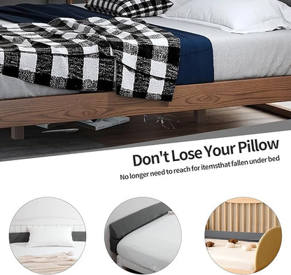 MABOZOO Pillow Wedge for Headboard Gap,Grey Bed Wedge Gap Filler Queen Size,Foldable Bed Wedge Pillow for Headboard,Foam Mattress Gap Filler,60"x6"x6"