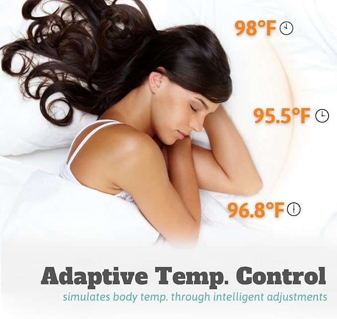 AquaPad CozyFlow Mini Water Heated Mattress Pad, 3 YR AquaCare, UL499 Tested, No Electric Wire, All Digital, AirQuiet 2.0 Technology, Smart, Smooth, Hydro Heat (Queen)