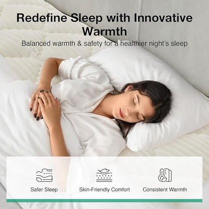 Novilla Twin XL Soft Mattress Topper, Fluffy Pillow Top Mattress Pad for Winter Warmth, Quilted Mattress Protector with Deep Pocket, Fits 8-21" Mattresses, Machine Washable