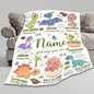 Personalized Dinosaur Blanket,Custom Dinosaur Gifts for Kids Boys,God Says I Am Themed Blanket,Meaningful Thoughtful Religious Baptism Christian Gifts,Bible Verse Quilt with Name,60"x80" for Adults
