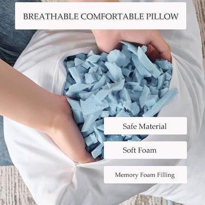 Full Body Pillow 20x54 Inch,Memory Foam Pregnancy Pillow for Side Sleepers,Orthopedic Back Support Maternity Pillow for Women (with Removable Cover)-Pink Chocolate