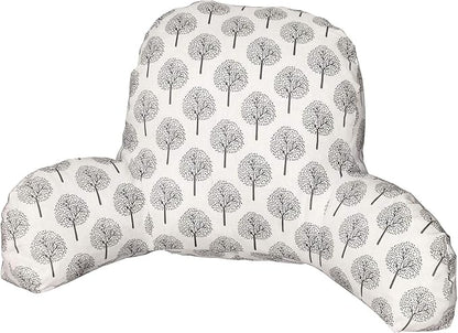 Bohemian Printed Reading Pillow with Support Arms Soft Bed Rest Pillows Back Support Cushion for Kids Reading Watching TV Sitting Up in Bed (20"×15"×8",Beige Tree)