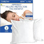 Euro Size Pillow Protectors (Set of 2) - European Square 16x16 Pillow Covers Waterproof Hypoallergenic Dust Proof Zippered Encasement
