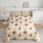 Feelyou Highland Cow Comforter Set for Girls Boys Kids Toddler Size Soft Animal Comforter Room Decor Western Decor Bedding Set Straw Yellow Duvet Set
