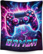 Blanket for Boys - 40 x 50 Inches Gamer Throw Blankets Gifts for Kids 8-12 - Cool Soft Fuzzy Plush Gaming Room Decor