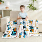 Construction Truck Blankets for Boys and Girls Cute Truck Blanket for Sofa Couch Bed Truck Blanket for Children Kids Boys Teens for Birthday Choice.