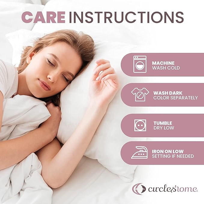 CirclesHome Pillow Protectors Single Pack Toddler Zippered - 100% Cotton Breathable Pillowcases - Protects Pillows from Dirt, Dust and Debris Toddler - (Single Pack 18 x 13)