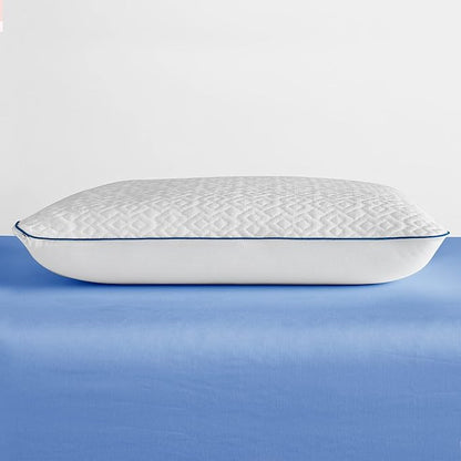 Sleep Innovations Forever Gel Memory Foam Pillow (Set of 2), Standard Size, Cool Touch Cover and Cooling Gel Memory Foam Core, Side, Stomach, and Back Sleepers, Medium Support