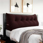 Headboard Wedge Pillow Large Reading Pillow Queen Size Bed Rest Back Support Pillow for Sitting up in Bed Daybed Couch Backrest Cushion Velvet Chocolate Brown