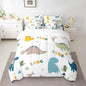 Feelyou Cute Dinosaur Comforter Set with Sheets 7 Piece Twin Size Cartoon Cactus Bedding Set Decor Jungle Dino Boho Succulent Bed in a Bag Wild Animal Pattern Yellow Grey Bed Set Bedroom