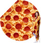 HDFK Pizza Blanket for Kids, Round Food Blankets Funny Gifts Realistic Cheese Pepperoni Cozy Throw Double-Sided Short Plush Flannel Soft Fuzzy Novelty Red 60 inches for Couch Bed Lightweight